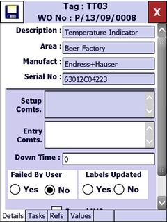 Field Xpert SFX370:  Execute Work Order